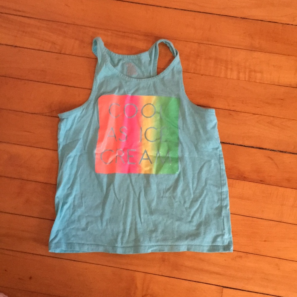 Tank top with printed picture